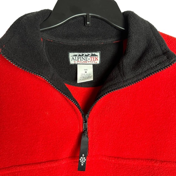 Alpine Tek Fleece Pullover Red size Medium - Picture 3 of 12